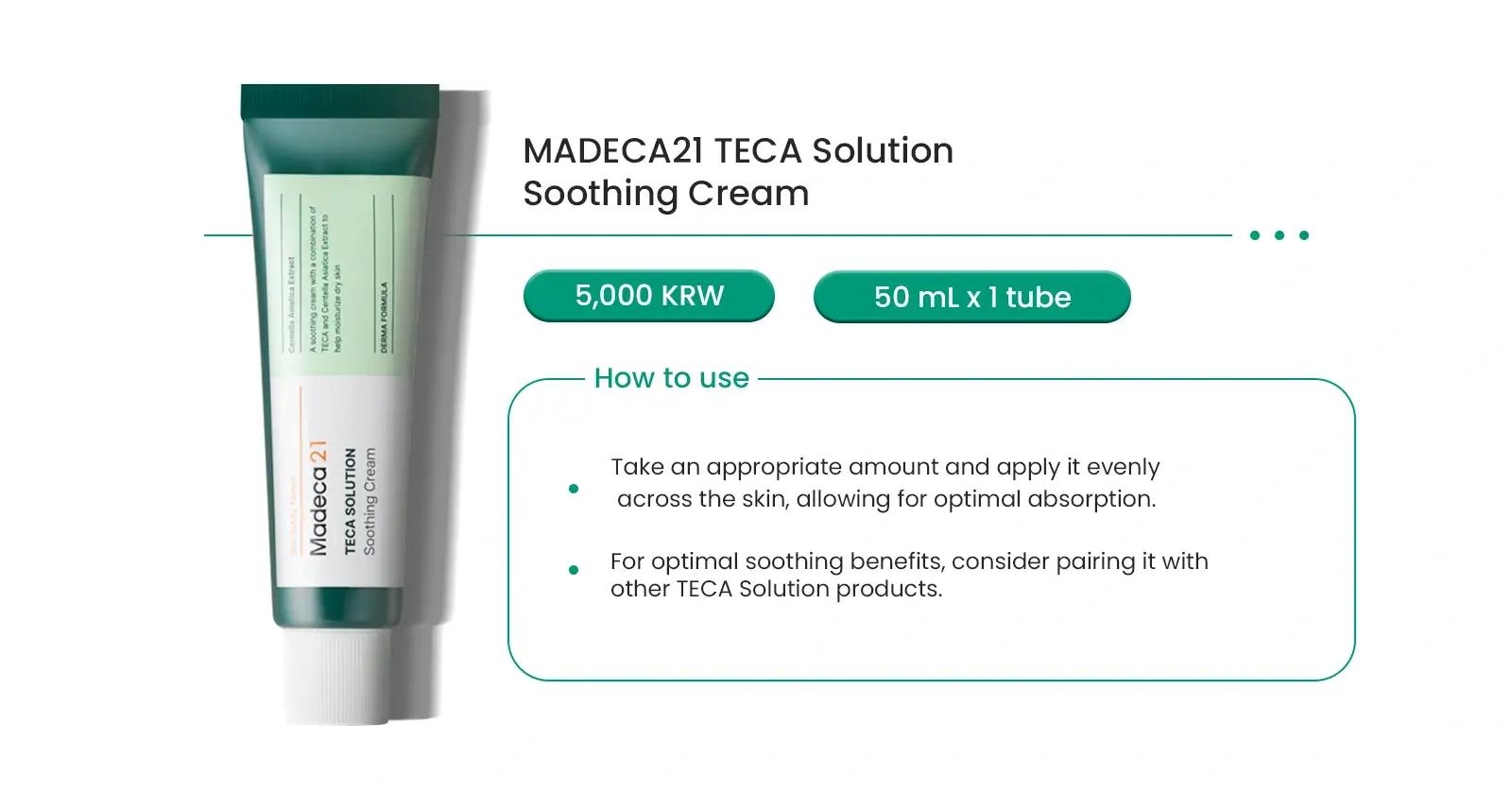 MADECA21 TECA Solution Soothing Cream