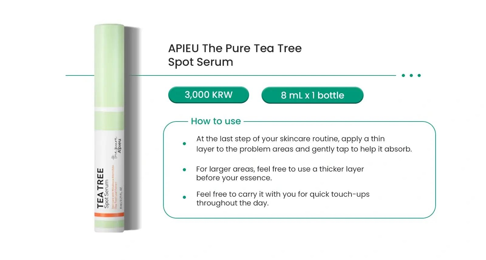 APIEU The Pure Tea Tree Spot Serum